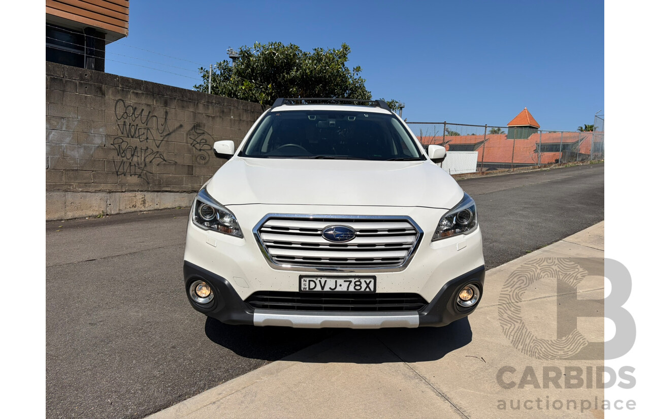 03/2018 Subaru Outback Premium (AWD) MY17 4d Turbo Diesel Wagon White 2.0L
