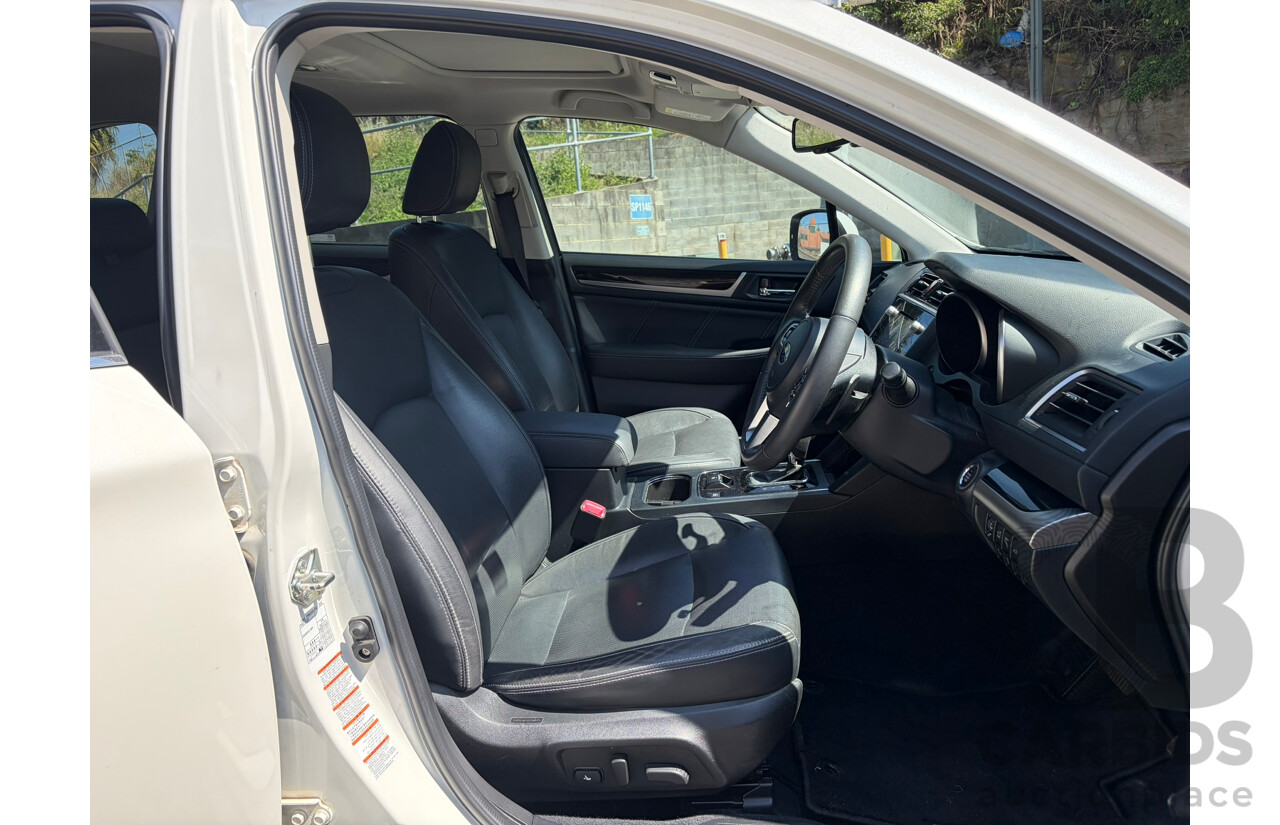 03/2018 Subaru Outback Premium (AWD) MY17 4d Turbo Diesel Wagon White 2.0L