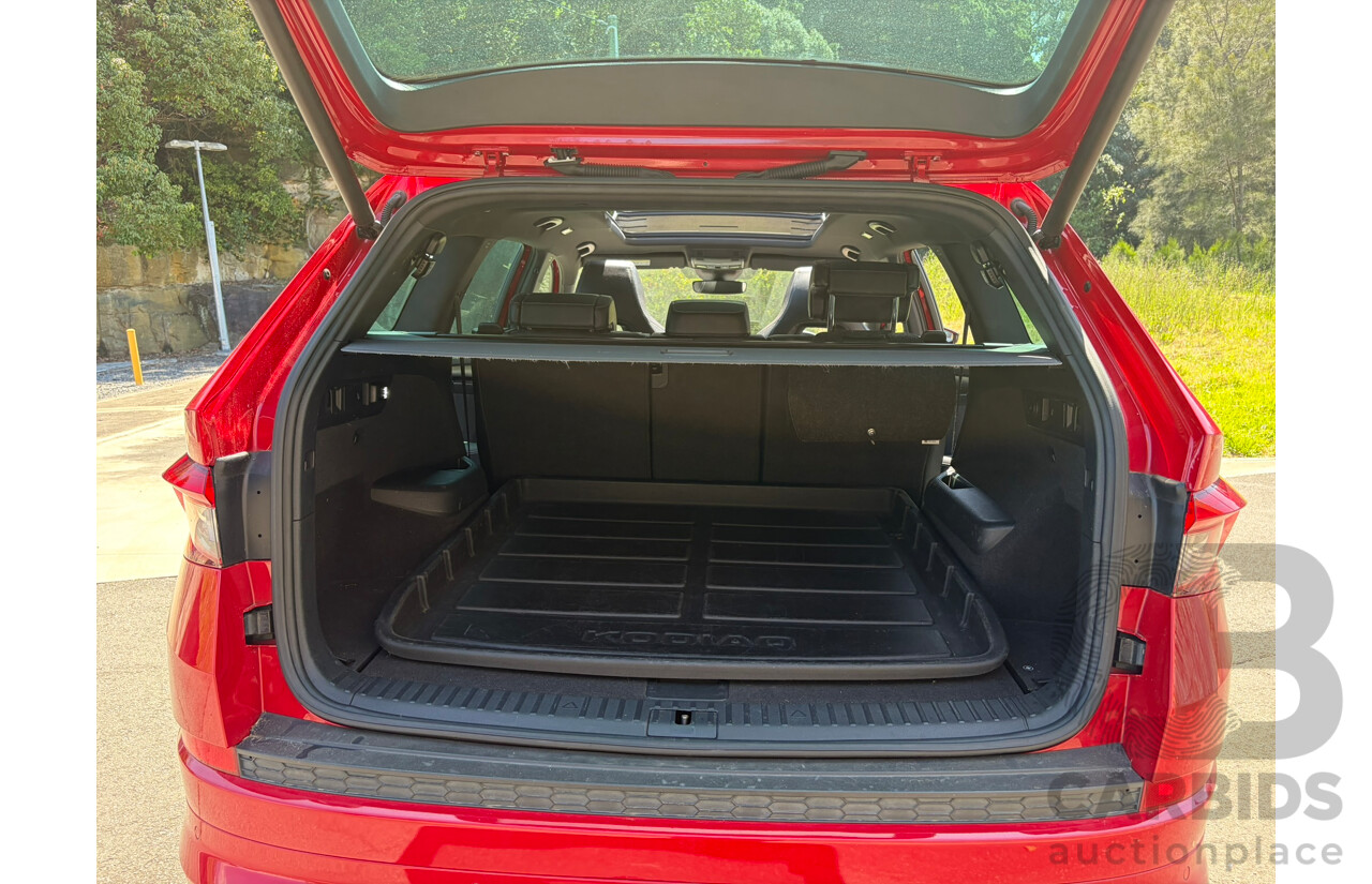 05/2019 Skoda Kodiaq 132TSI Sportline (4x4) NS MY19 4d Wagon Red 2.0L