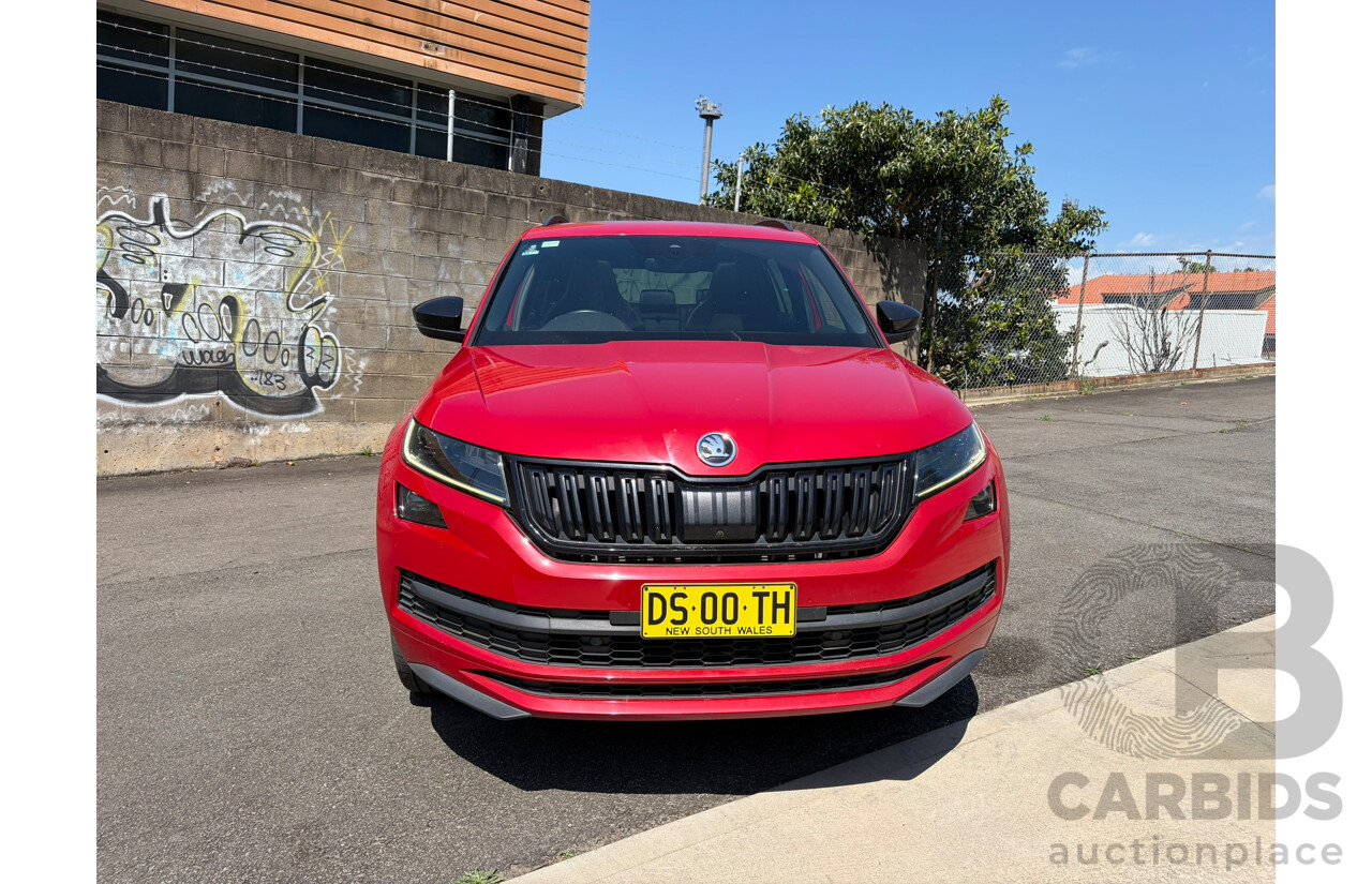 05/2019 Skoda Kodiaq 132TSI Sportline (4x4) NS MY19 4d Wagon Red 2.0L