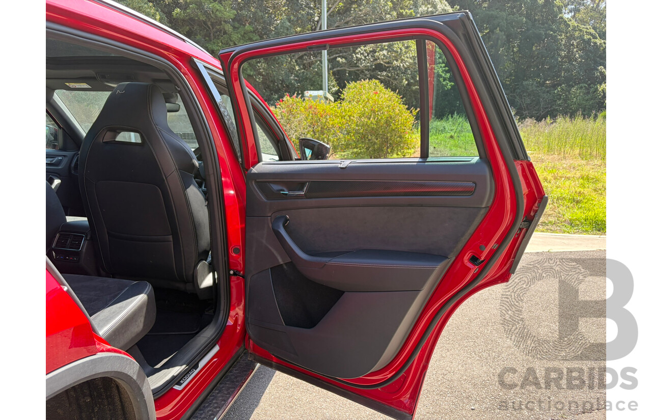 05/2019 Skoda Kodiaq 132TSI Sportline (4x4) NS MY19 4d Wagon Red 2.0L
