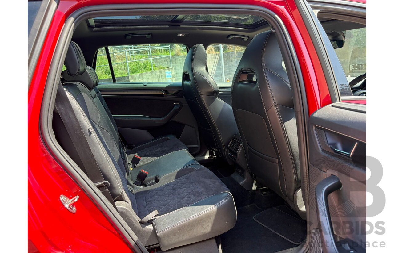 05/2019 Skoda Kodiaq 132TSI Sportline (4x4) NS MY19 4d Wagon Red 2.0L