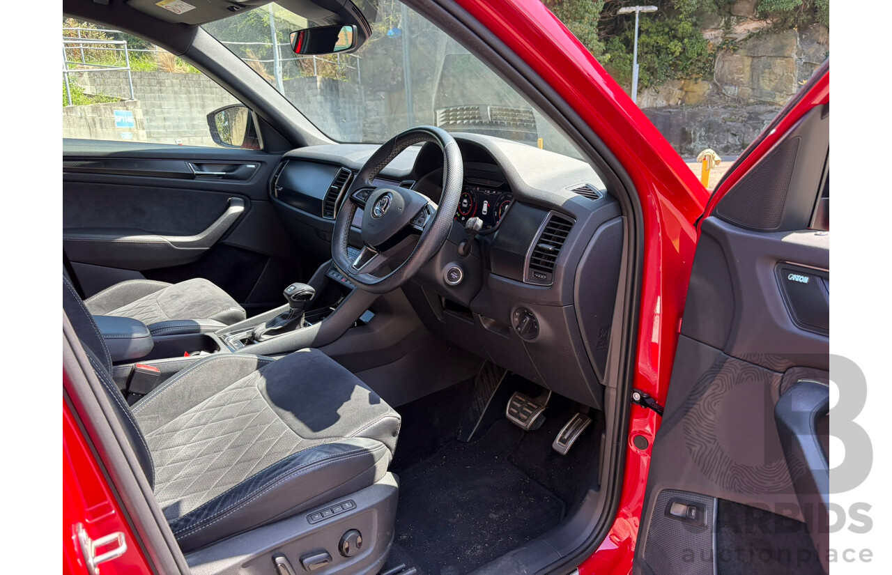 05/2019 Skoda Kodiaq 132TSI Sportline (4x4) NS MY19 4d Wagon Red 2.0L