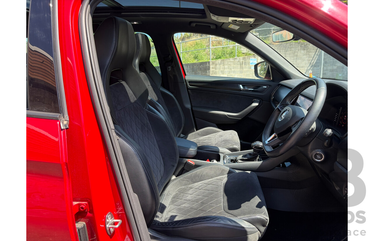 05/2019 Skoda Kodiaq 132TSI Sportline (4x4) NS MY19 4d Wagon Red 2.0L