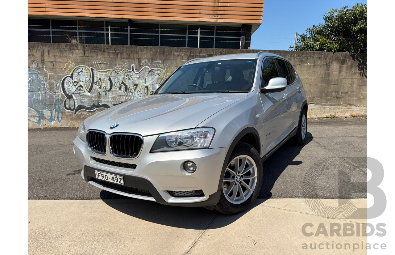 06/2012 BMW X3 xDRIVE 20i (4WD) F25 4d Wagon Titan Silver 2.0L