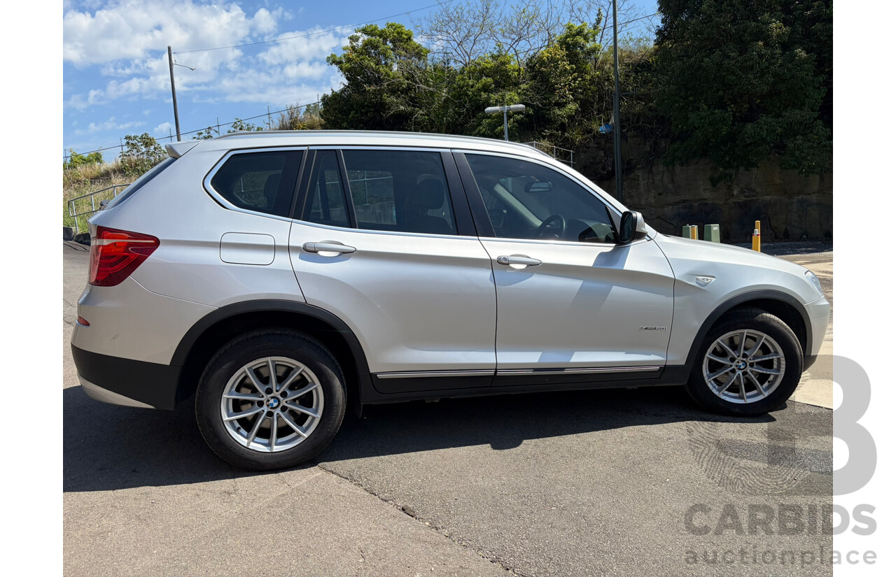 06/2012 BMW X3 xDRIVE 20i (4WD) F25 4d Wagon Titan Silver 2.0L
