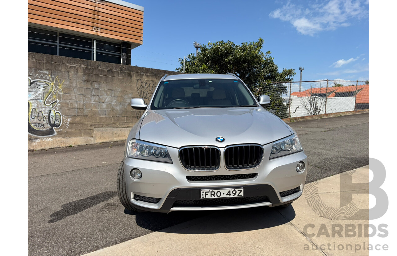 06/2012 BMW X3 xDRIVE 20i (4WD) F25 4d Wagon Titan Silver 2.0L