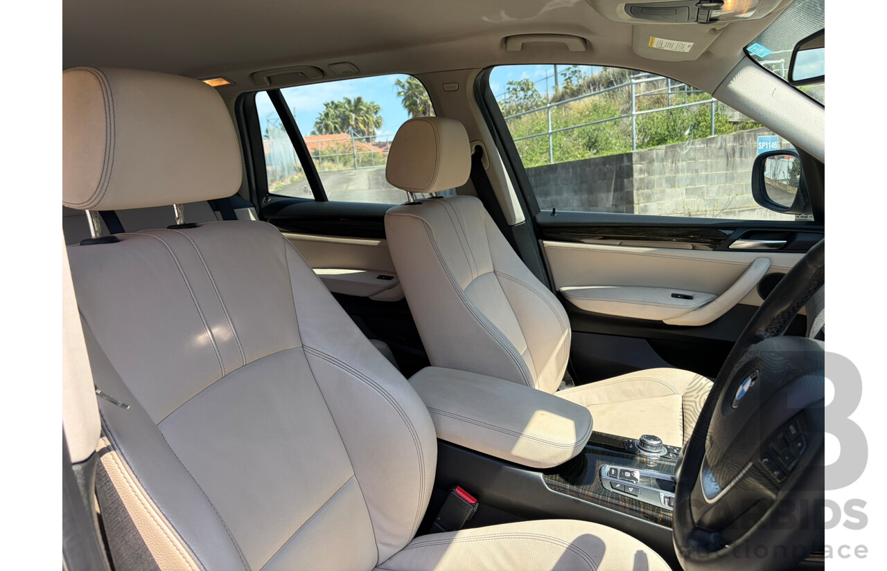 06/2012 BMW X3 xDRIVE 20i (4WD) F25 4d Wagon Titan Silver 2.0L