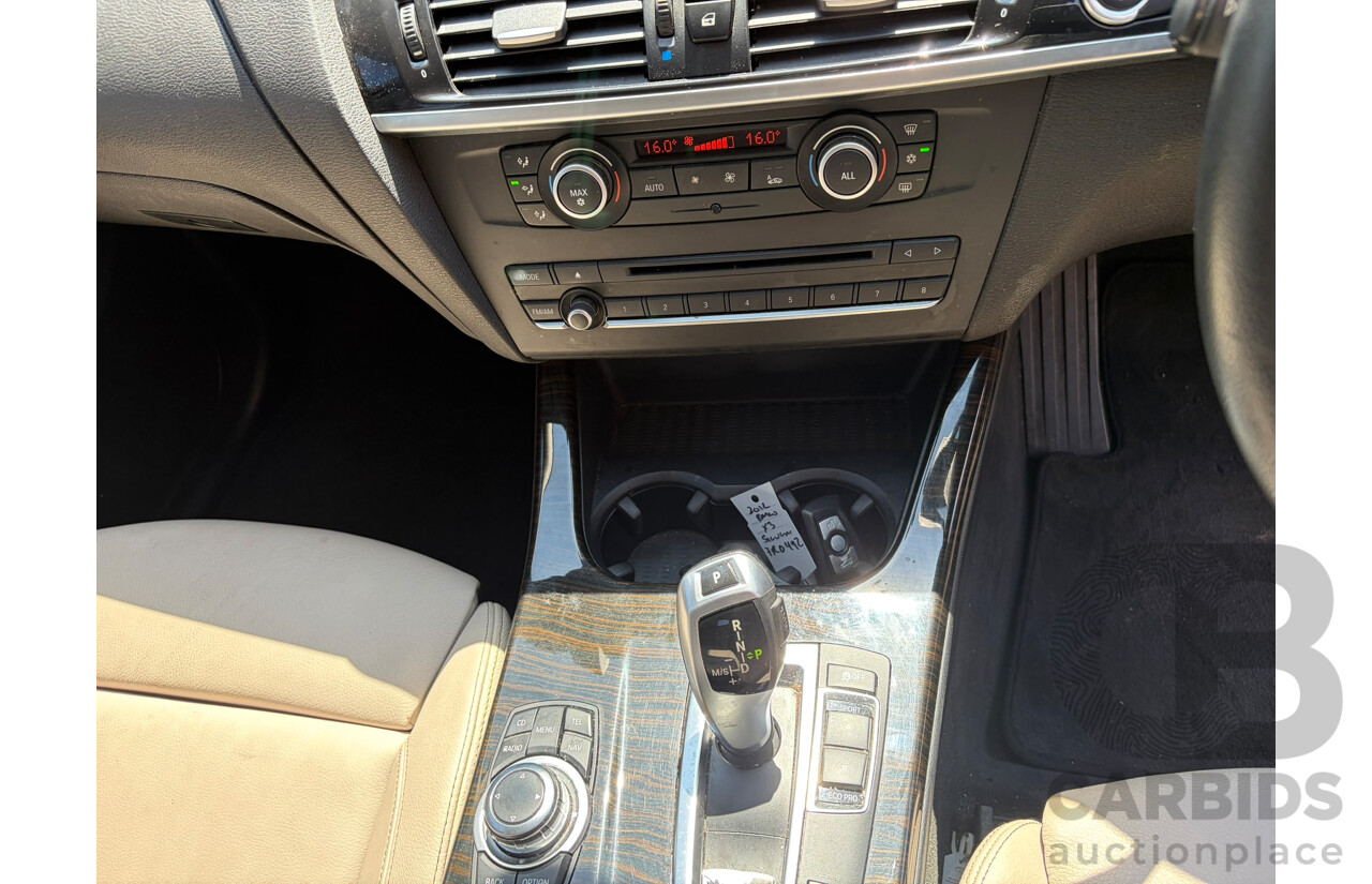 06/2012 BMW X3 xDRIVE 20i (4WD) F25 4d Wagon Titan Silver 2.0L