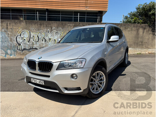 06/2012 BMW X3 xDRIVE 20i (4WD) F25 4d Wagon Titan Silver 2.0L