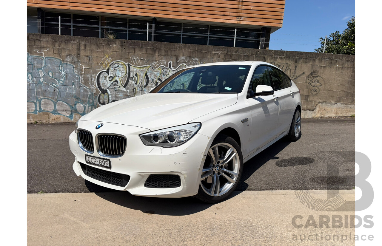 04/2016 BMW 5 20d GT Luxury Line (RWD) F07 MY15 4d Coupe Alpine White 2.0L