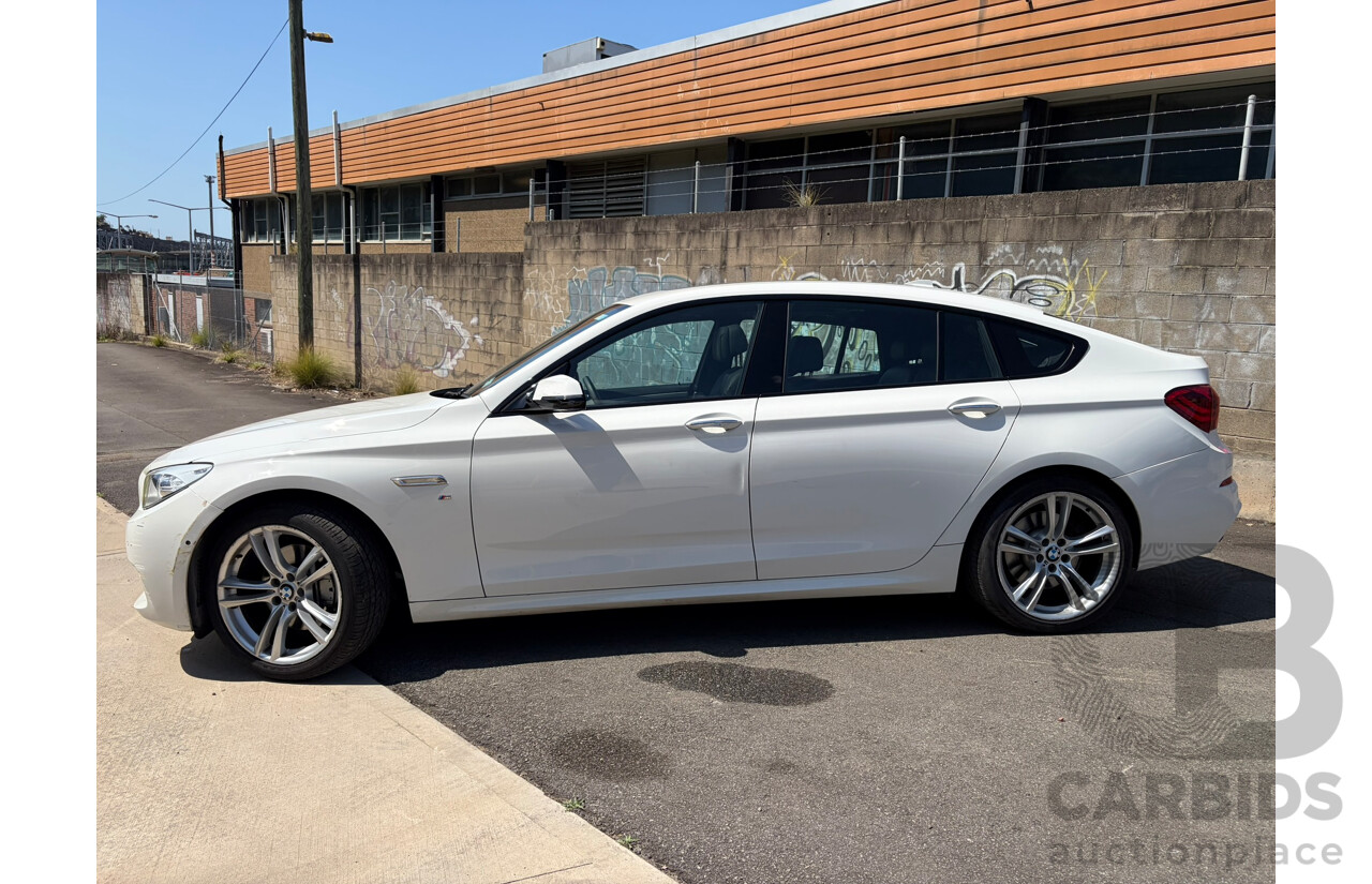 04/2016 BMW 5 20d GT Luxury Line (RWD) F07 MY15 4d Coupe Alpine White 2.0L