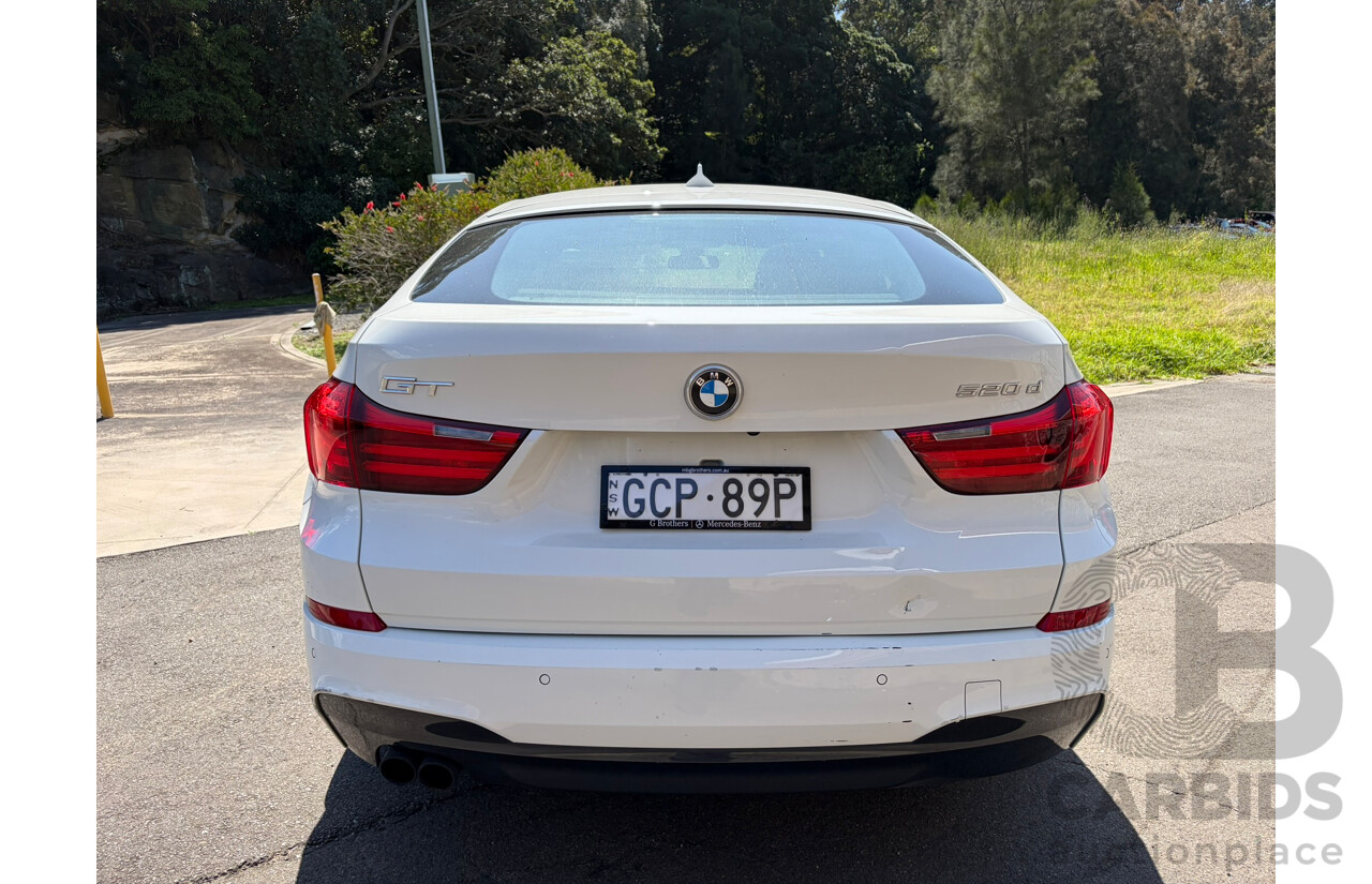 04/2016 BMW 5 20d GT Luxury Line (RWD) F07 MY15 4d Coupe Alpine White 2.0L