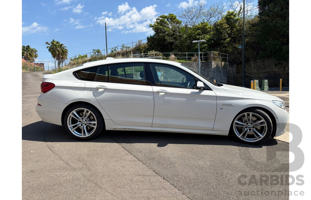04/2016 BMW 5 20d GT Luxury Line (RWD) F07 MY15 4d Coupe Alpine White 2.0L