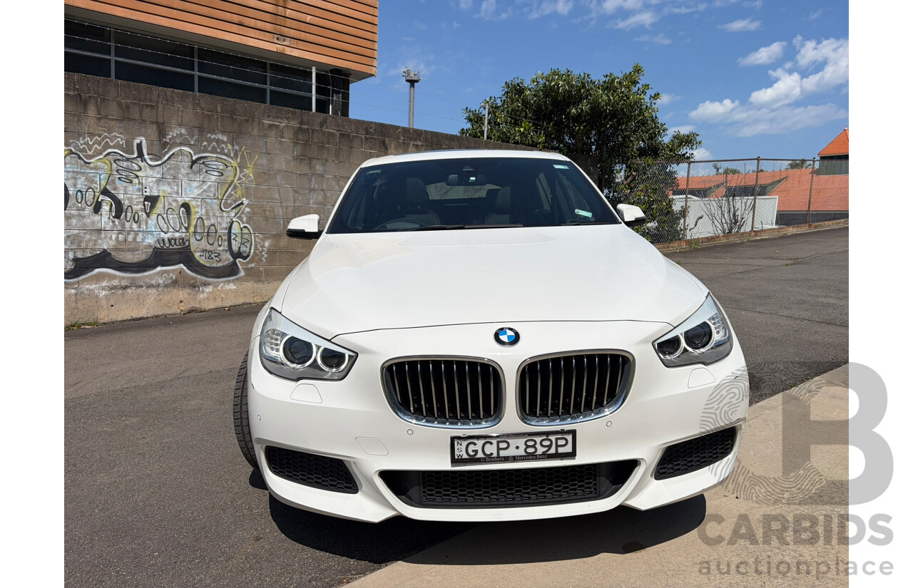 04/2016 BMW 5 20d GT Luxury Line (RWD) F07 MY15 4d Coupe Alpine White 2.0L