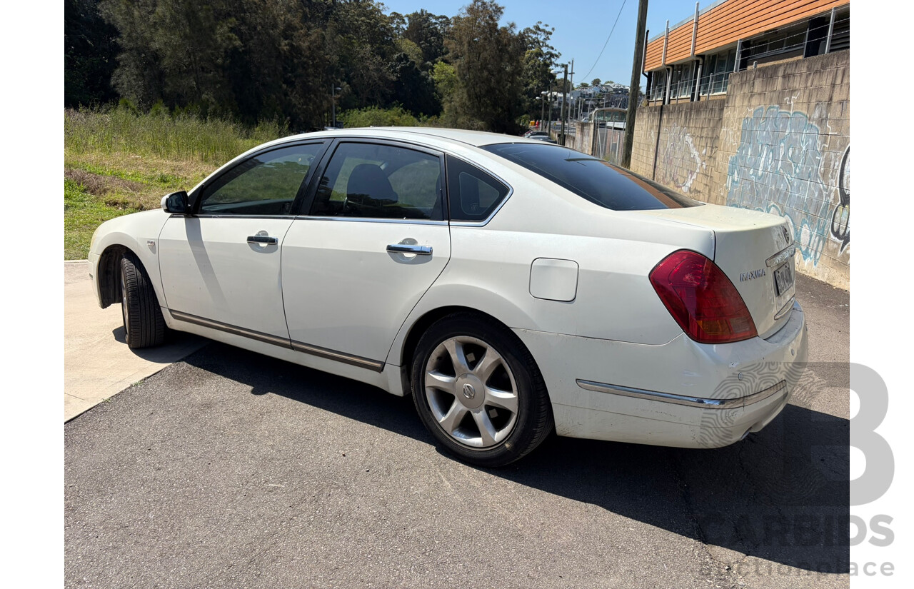 03/2009 Nissan Maxima ST-L J31 MY06 4d Sedan White 3.5L