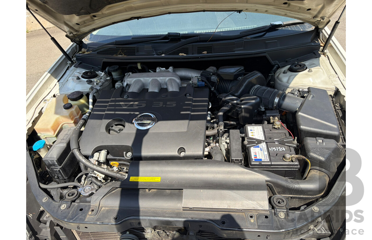 03/2009 Nissan Maxima ST-L J31 MY06 4d Sedan White 3.5L