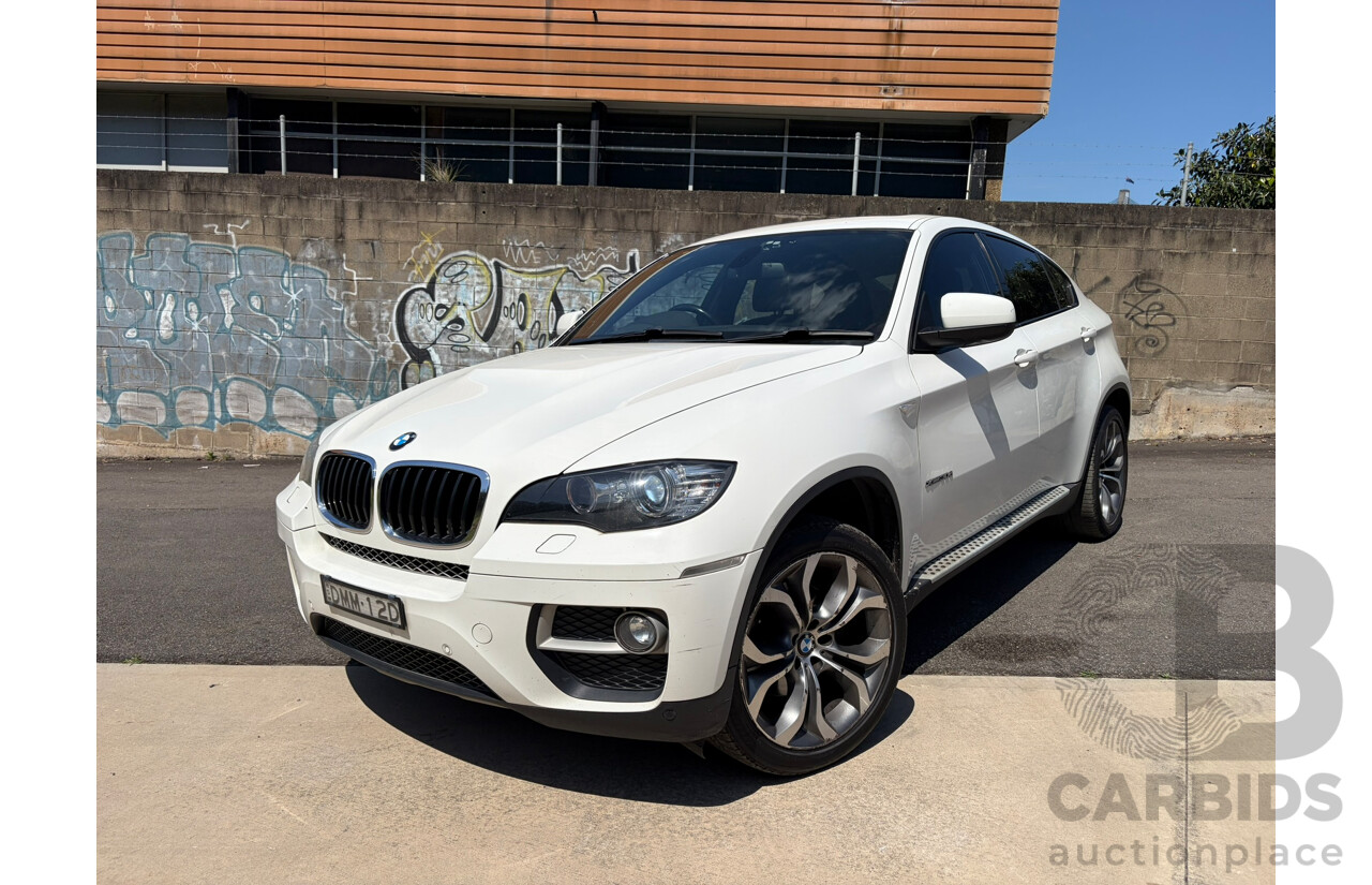01/2013 BMW X6 xDRIVE30d (AWD) E71 MY12 4d Coupe White 3.0L