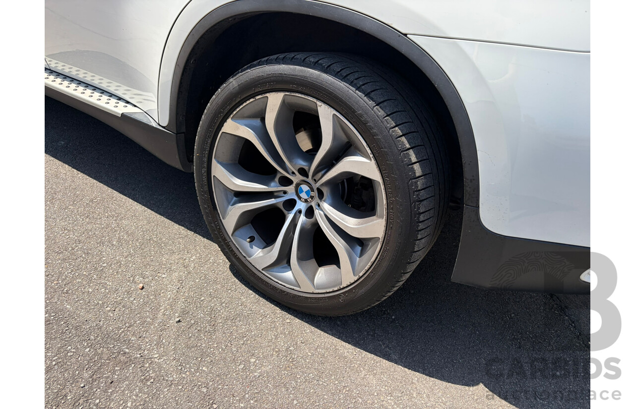 01/2013 BMW X6 xDRIVE30d (AWD) E71 MY12 4d Coupe White 3.0L