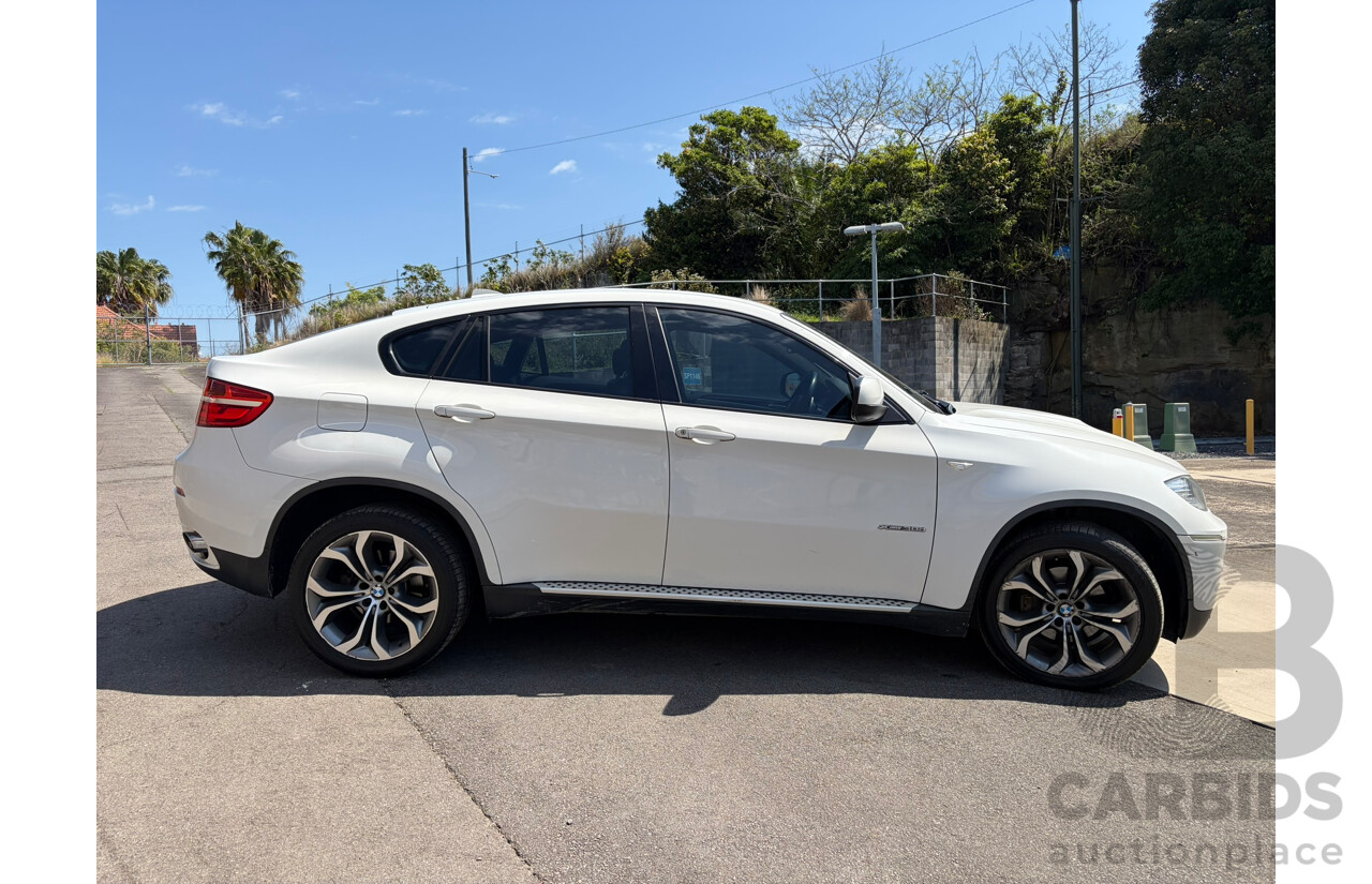 01/2013 BMW X6 xDRIVE30d (AWD) E71 MY12 4d Coupe White 3.0L