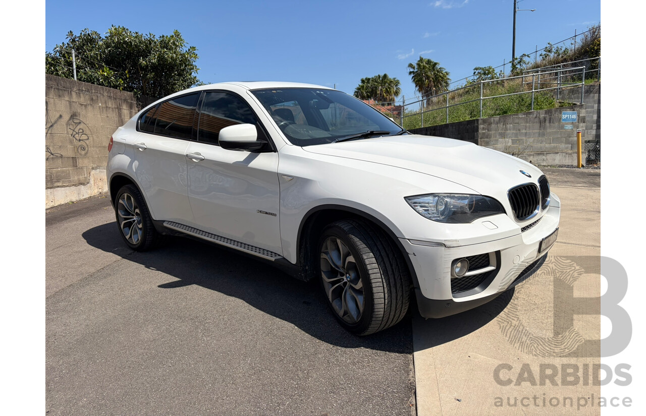 01/2013 BMW X6 xDRIVE30d (AWD) E71 MY12 4d Coupe White 3.0L