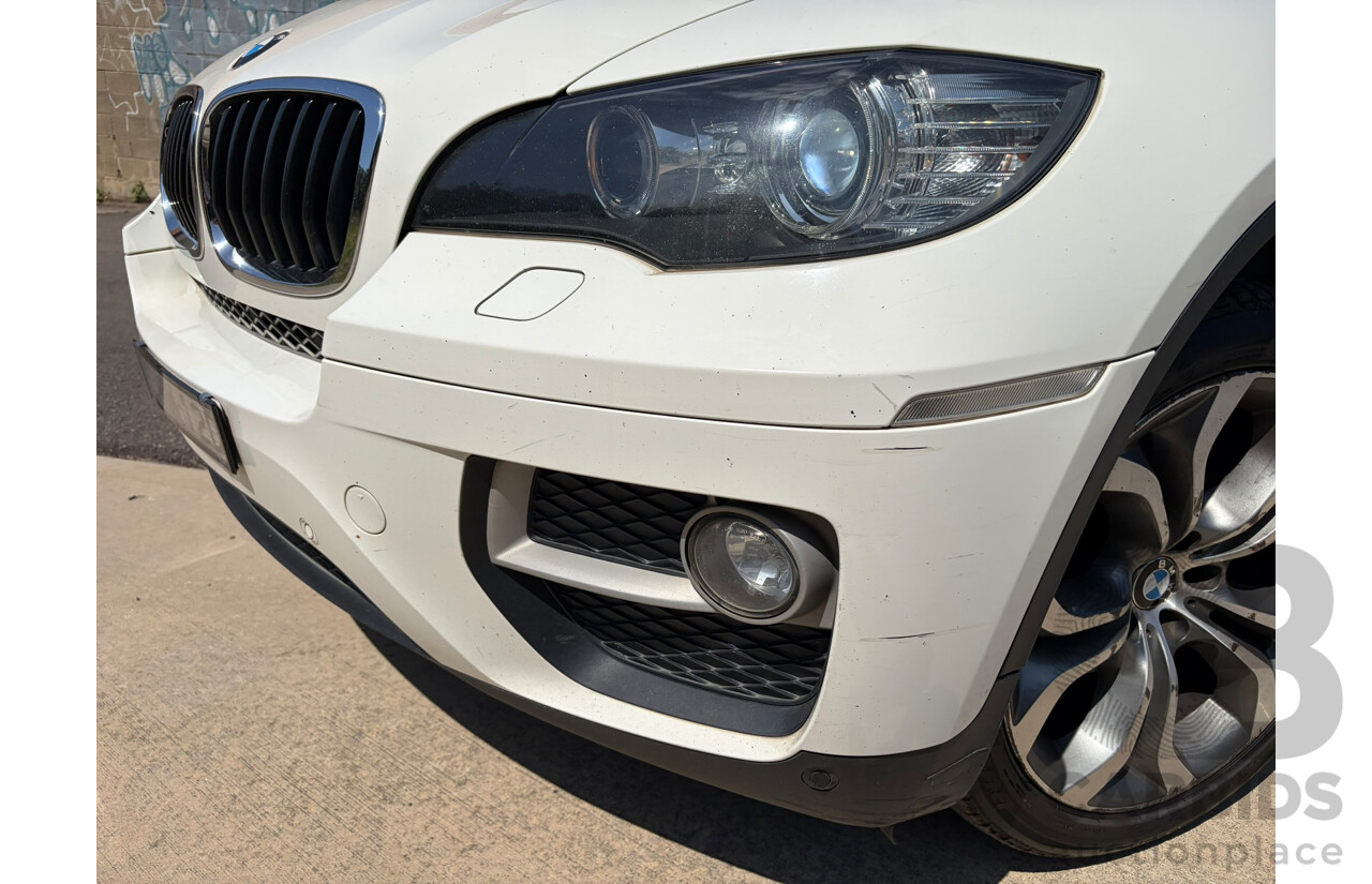 01/2013 BMW X6 xDRIVE30d (AWD) E71 MY12 4d Coupe White 3.0L
