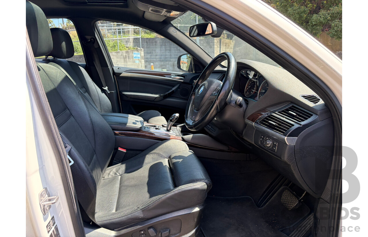 01/2013 BMW X6 xDRIVE30d (AWD) E71 MY12 4d Coupe White 3.0L