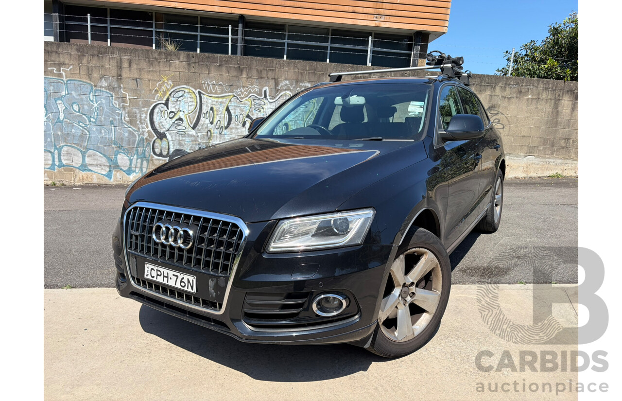 08/2013 Audi Q5 3.0 TDI QUATTRO (AWD) 8R MY14 4d Wagon Black 3.0L