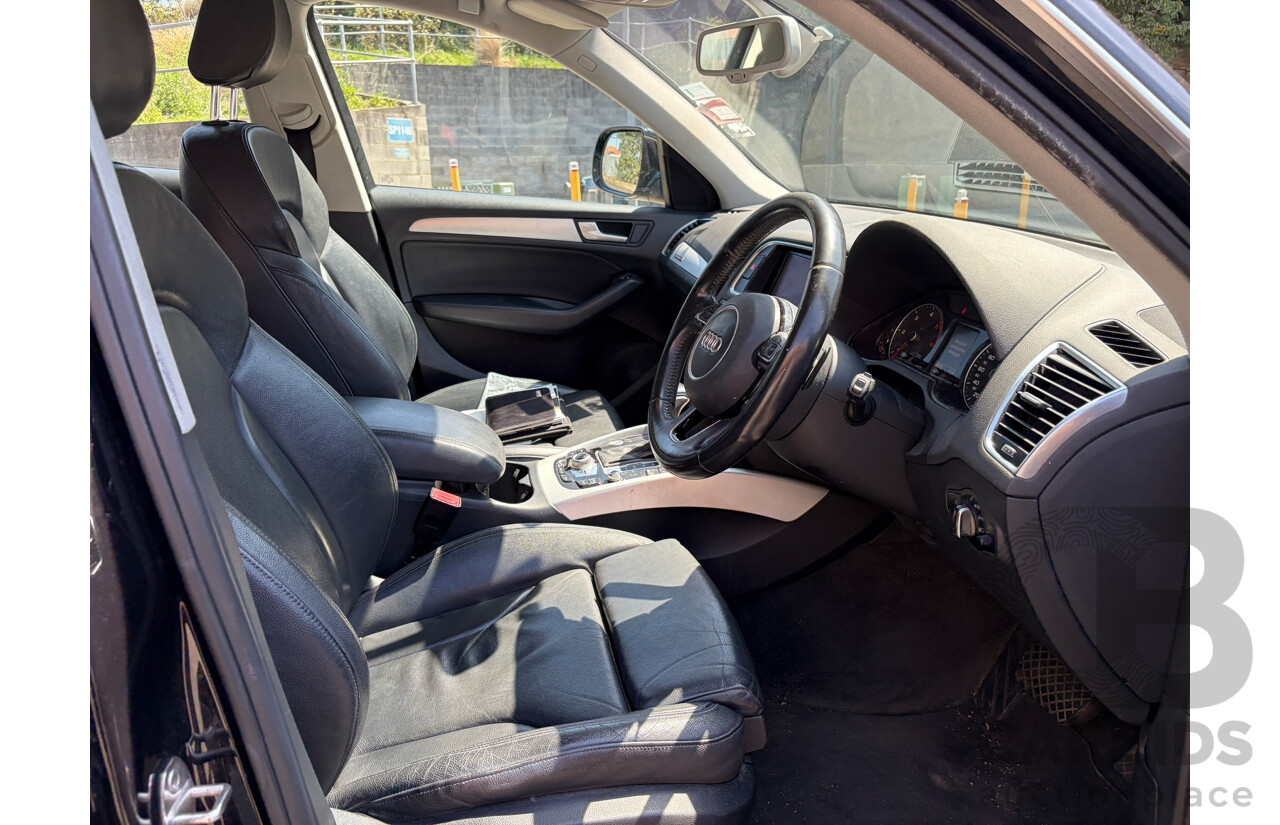 08/2013 Audi Q5 3.0 TDI QUATTRO (AWD) 8R MY14 4d Wagon Black 3.0L