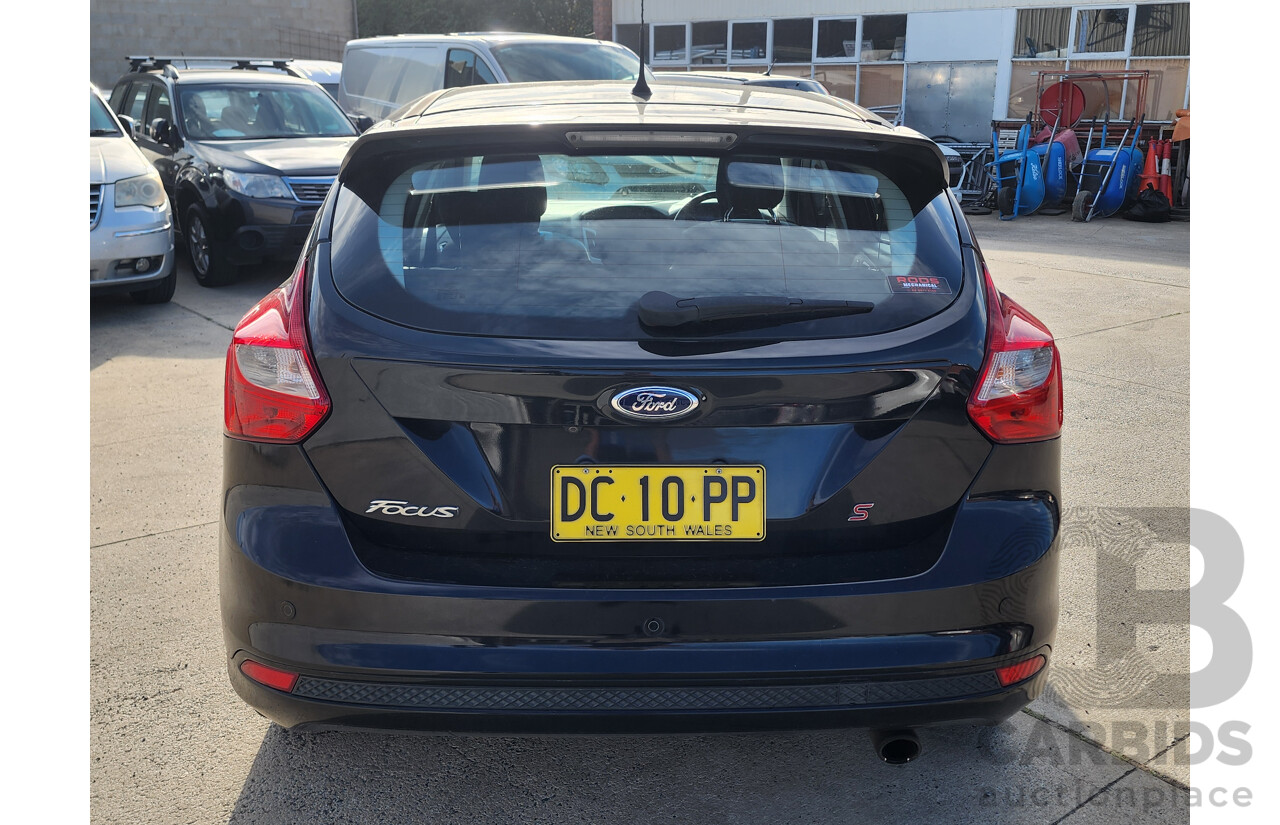 12/2012 Ford Focus Sport LW 5d Hatchback Black 2.0L