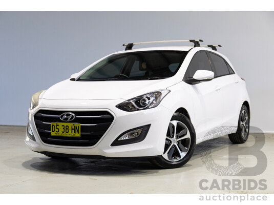 08/2015 Hyundai I30 ACTIVE X GD3 SERIES 2 5d Hatchback White 1.8L