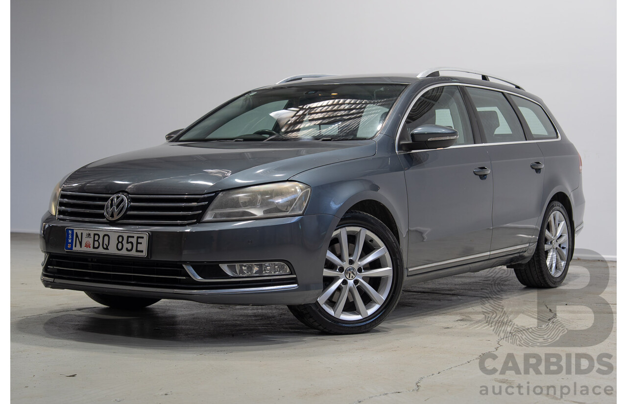 07/2013 Volkswagen Passat V6 FSI Highline (AWD) 3C MY13.5 4d Wagon Grey 3.6L