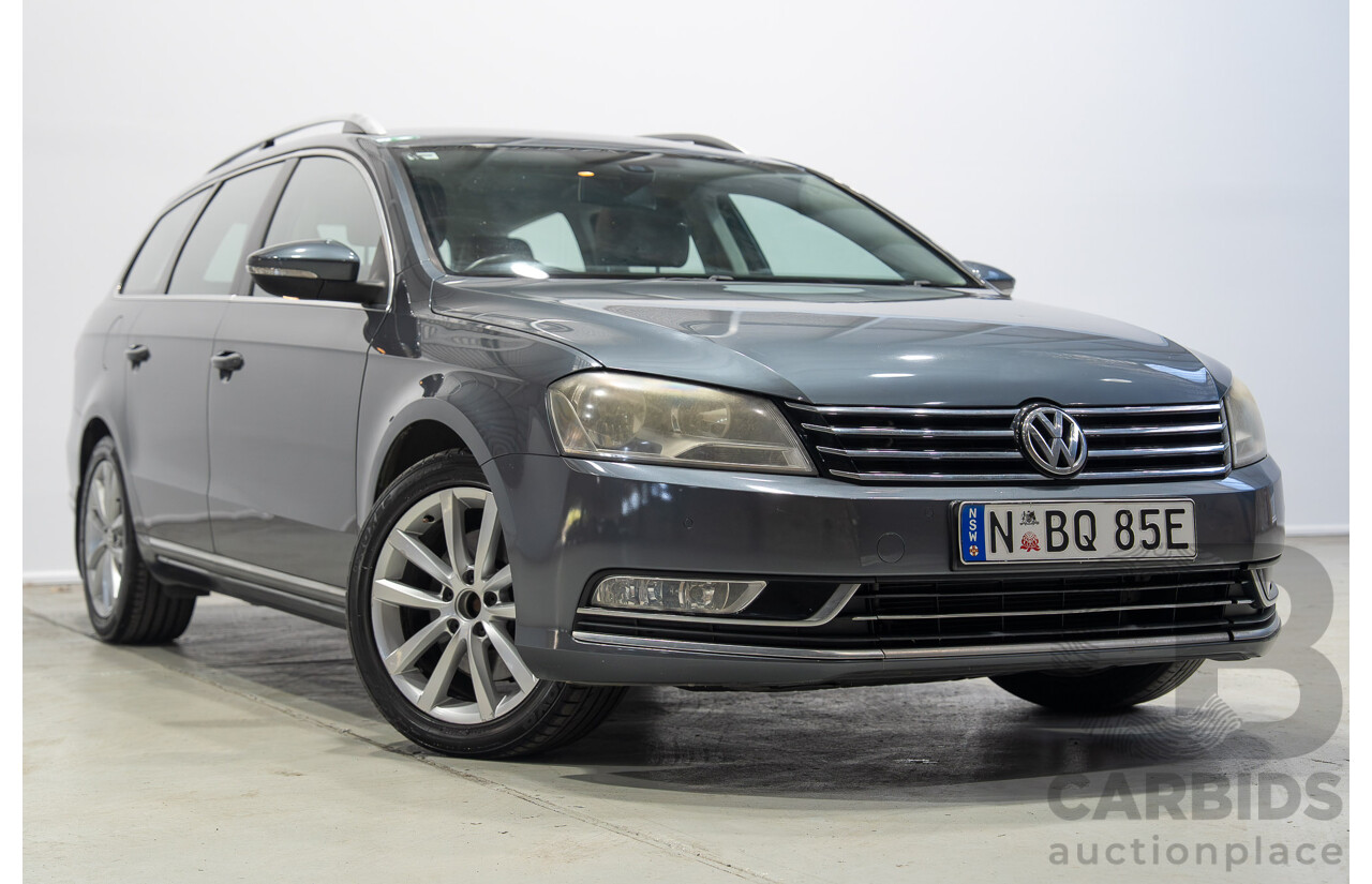 07/2013 Volkswagen Passat V6 FSI Highline (AWD) 3C MY13.5 4d Wagon Grey 3.6L
