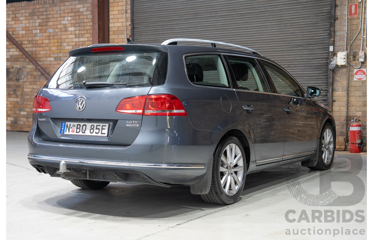 07/2013 Volkswagen Passat V6 FSI Highline (AWD) 3C MY13.5 4d Wagon Grey 3.6L
