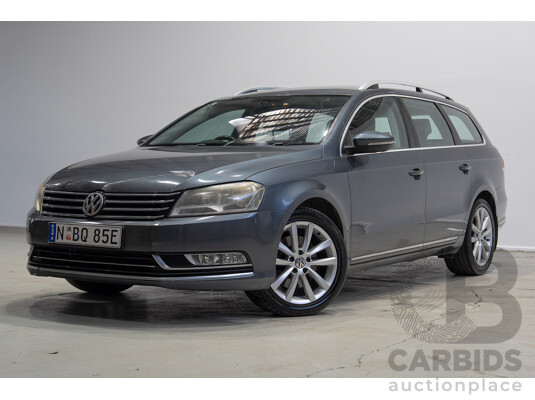 07/2013 Volkswagen Passat V6 FSI Highline (AWD) 3C MY13.5 4d Wagon Grey 3.6L