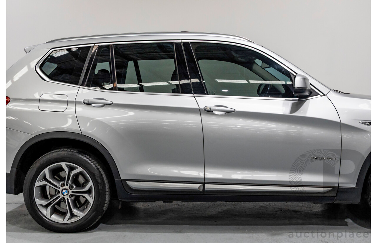 7/2015 BMW X3 xDrive20d (AWD) F25 MY15 4d Wagon Glacier Silver Metallic Turbo Diesel 2.0L
