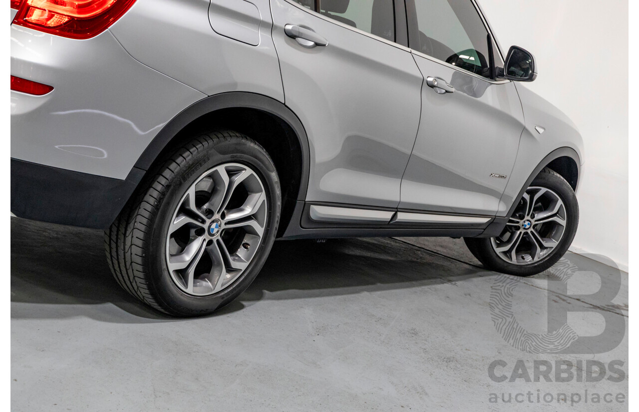 7/2015 BMW X3 xDrive20d (AWD) F25 MY15 4d Wagon Glacier Silver Metallic Turbo Diesel 2.0L