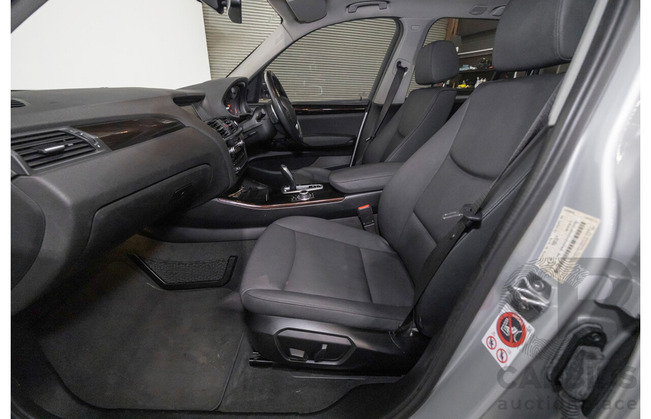7/2015 BMW X3 xDrive20d (AWD) F25 MY15 4d Wagon Glacier Silver Metallic Turbo Diesel 2.0L