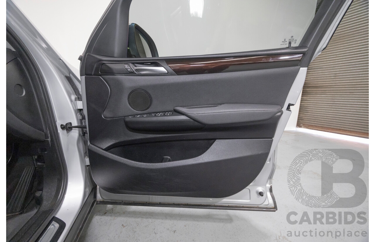 7/2015 BMW X3 xDrive20d (AWD) F25 MY15 4d Wagon Glacier Silver Metallic Turbo Diesel 2.0L