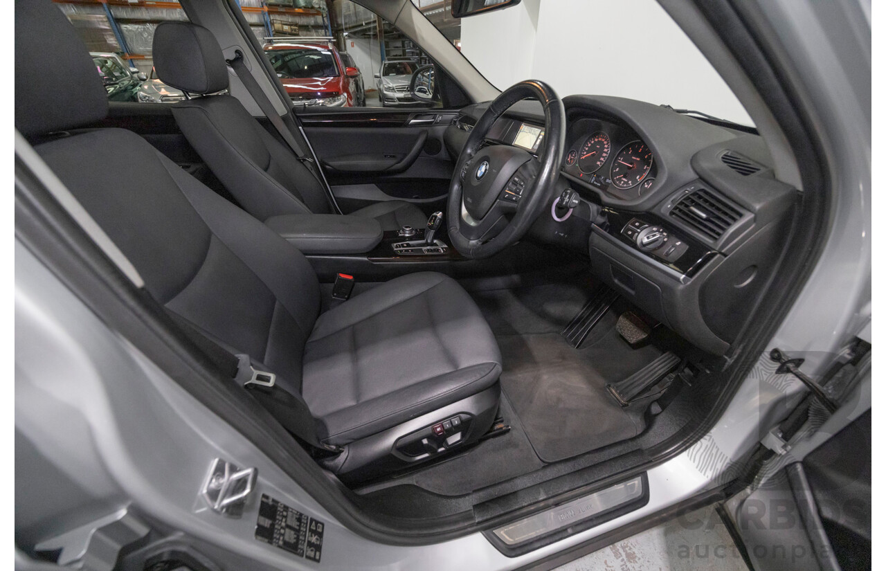 7/2015 BMW X3 xDrive20d (AWD) F25 MY15 4d Wagon Glacier Silver Metallic Turbo Diesel 2.0L