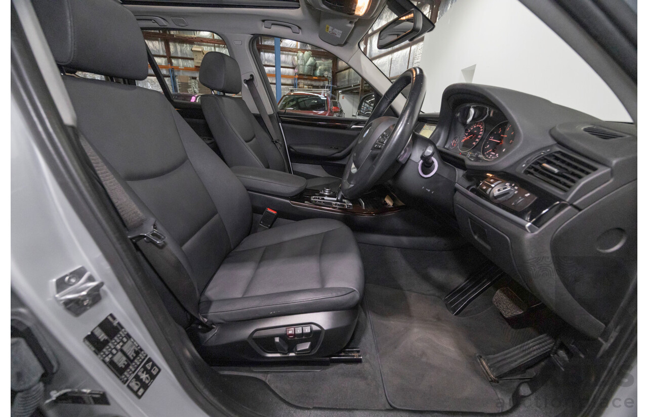 7/2015 BMW X3 xDrive20d (AWD) F25 MY15 4d Wagon Glacier Silver Metallic Turbo Diesel 2.0L