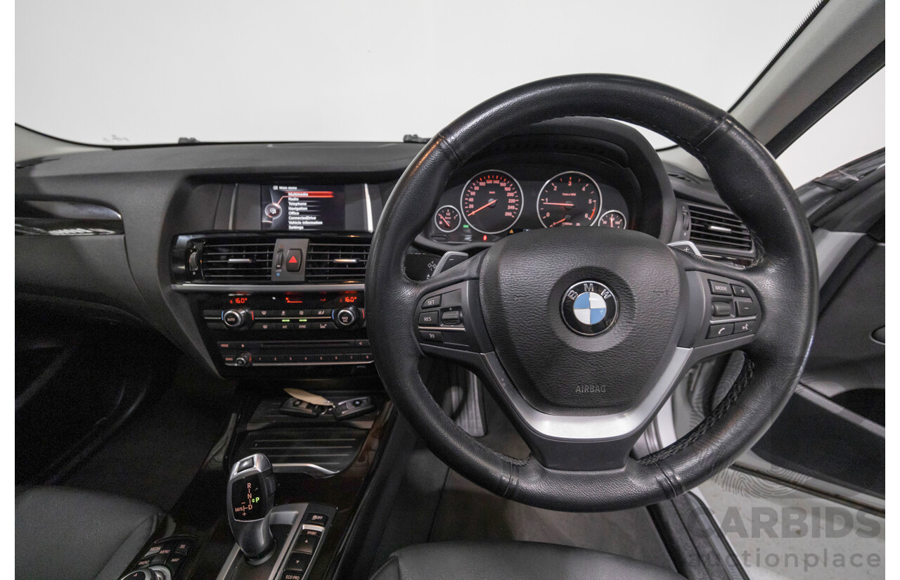 7/2015 BMW X3 xDrive20d (AWD) F25 MY15 4d Wagon Glacier Silver Metallic Turbo Diesel 2.0L