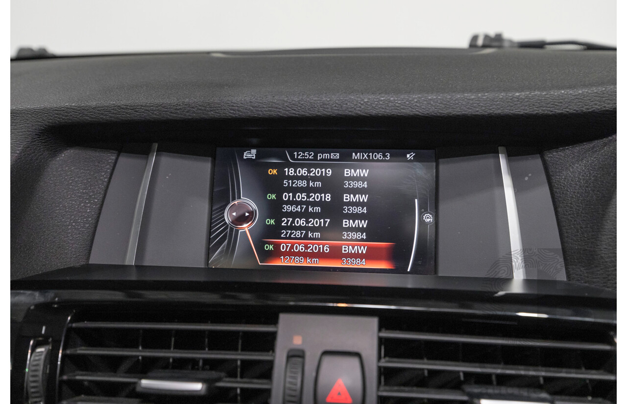 7/2015 BMW X3 xDrive20d (AWD) F25 MY15 4d Wagon Glacier Silver Metallic Turbo Diesel 2.0L