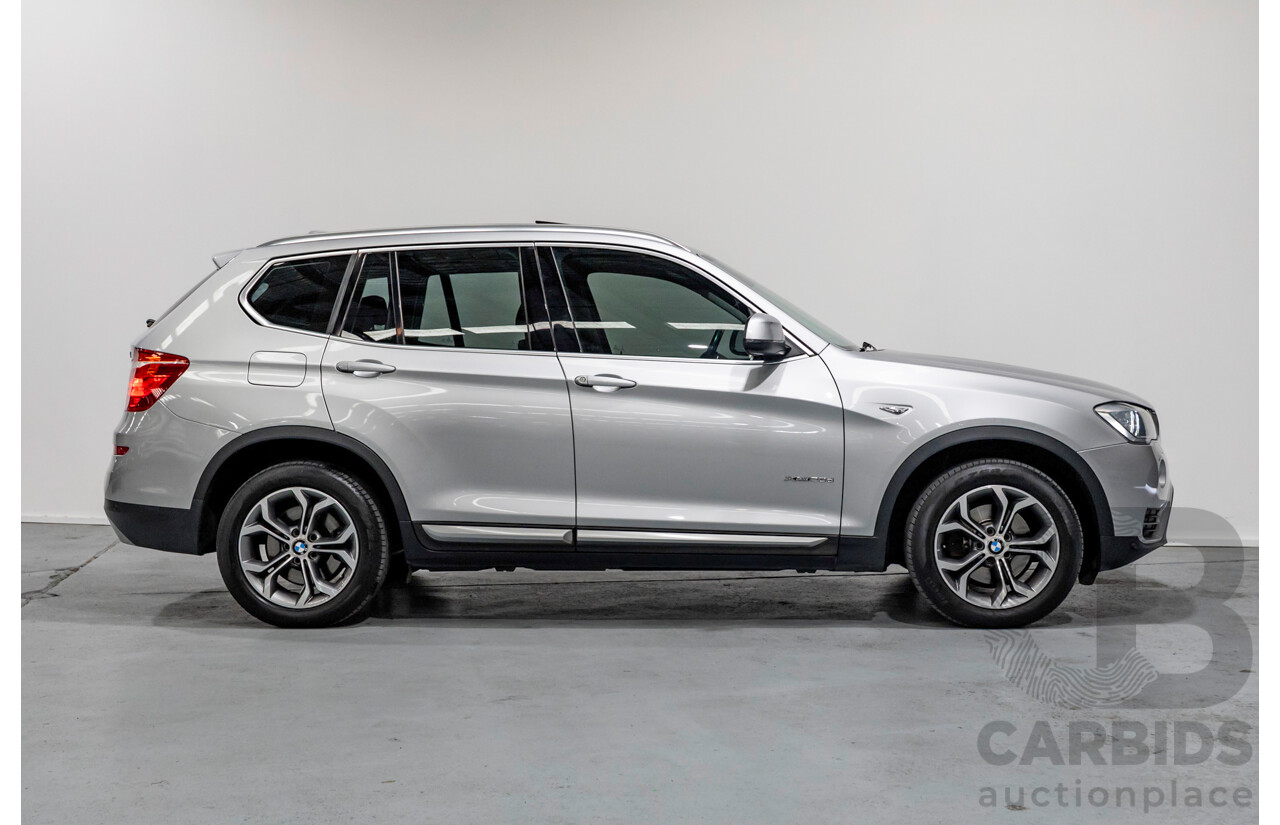 7/2015 BMW X3 xDrive20d (AWD) F25 MY15 4d Wagon Glacier Silver Metallic Turbo Diesel 2.0L