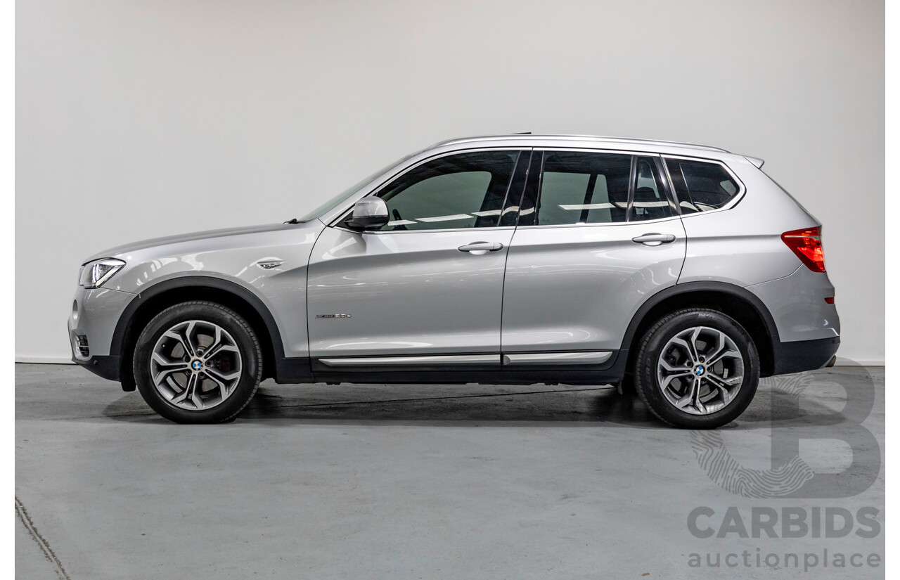 7/2015 BMW X3 xDrive20d (AWD) F25 MY15 4d Wagon Glacier Silver Metallic Turbo Diesel 2.0L