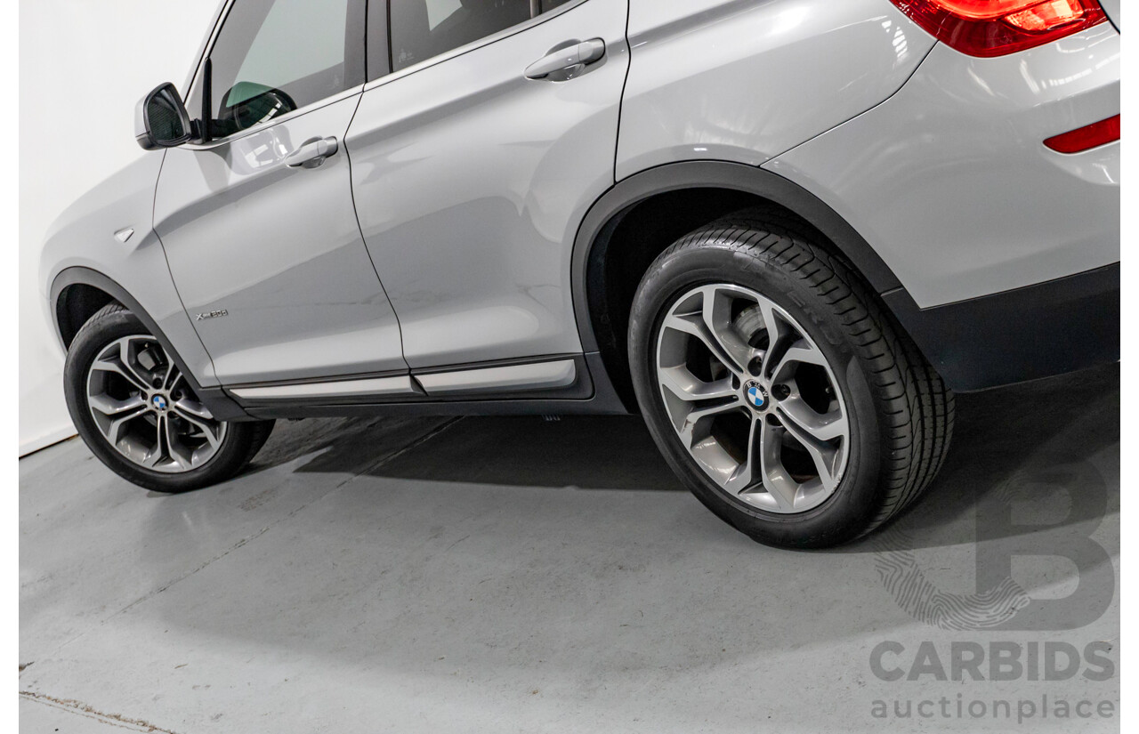 7/2015 BMW X3 xDrive20d (AWD) F25 MY15 4d Wagon Glacier Silver Metallic Turbo Diesel 2.0L