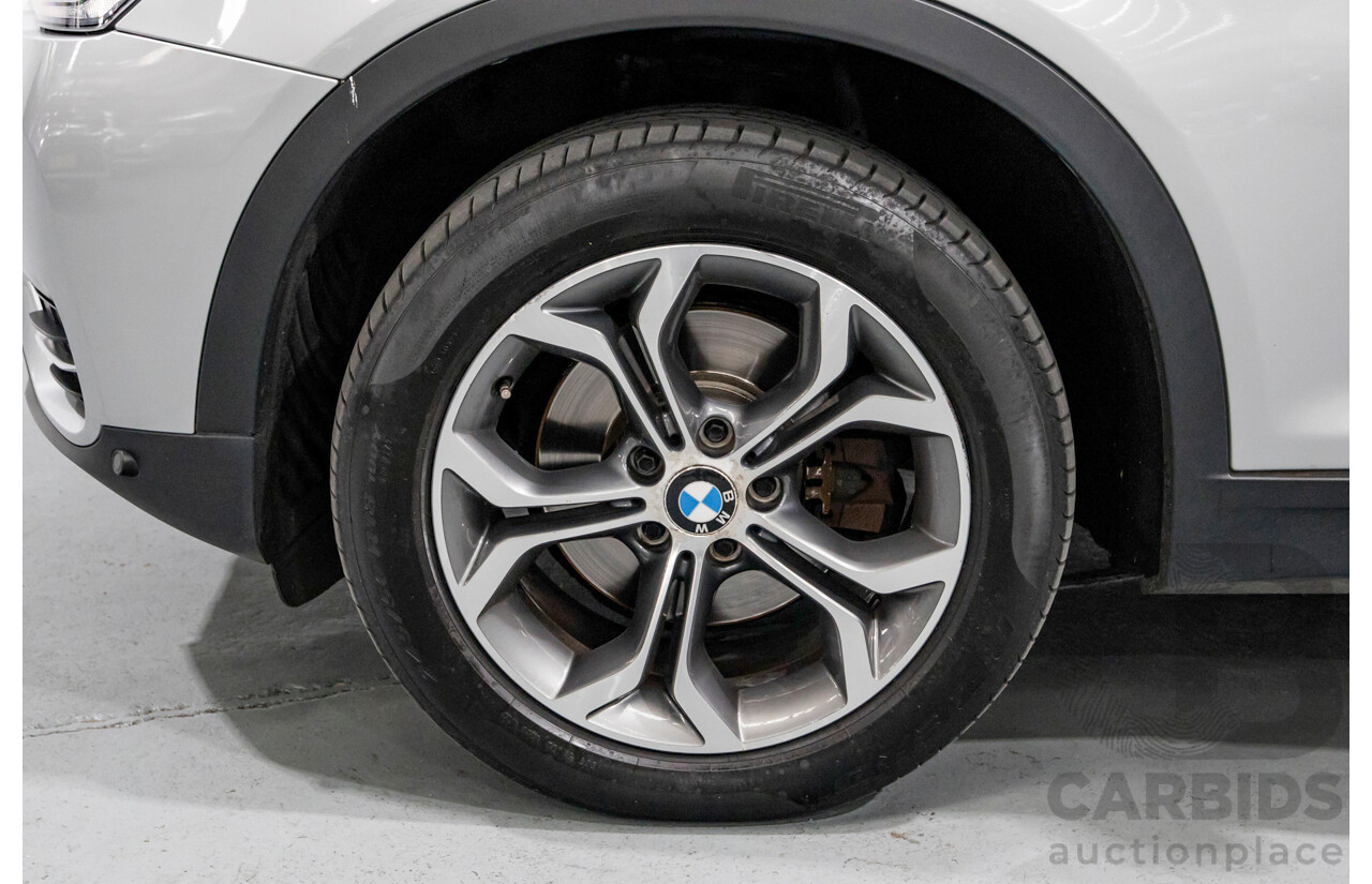 7/2015 BMW X3 xDrive20d (AWD) F25 MY15 4d Wagon Glacier Silver Metallic Turbo Diesel 2.0L