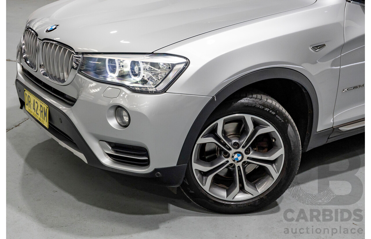 7/2015 BMW X3 xDrive20d (AWD) F25 MY15 4d Wagon Glacier Silver Metallic Turbo Diesel 2.0L
