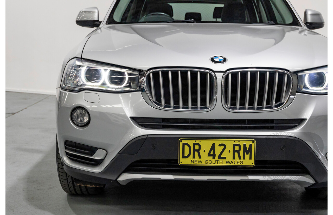 7/2015 BMW X3 xDrive20d (AWD) F25 MY15 4d Wagon Glacier Silver Metallic Turbo Diesel 2.0L