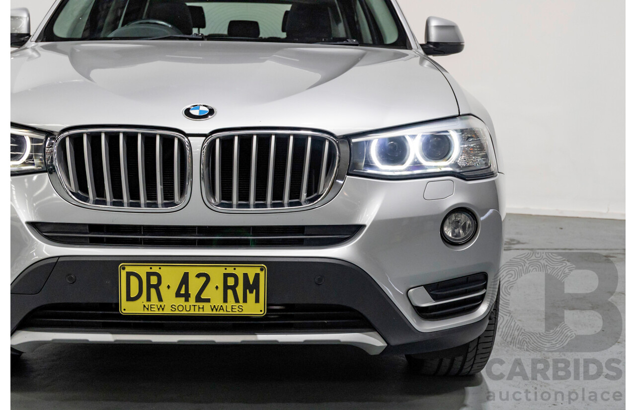 7/2015 BMW X3 xDrive20d (AWD) F25 MY15 4d Wagon Glacier Silver Metallic Turbo Diesel 2.0L